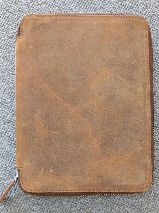 Galen Leather Other - Galen Leather Zip A5 Journal Cover - Brown